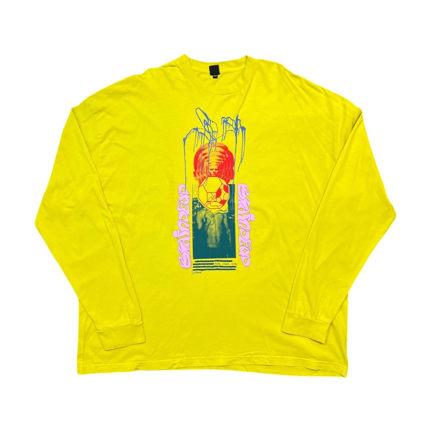 Brain Dead Yellow Long Sleeve T-Shirt