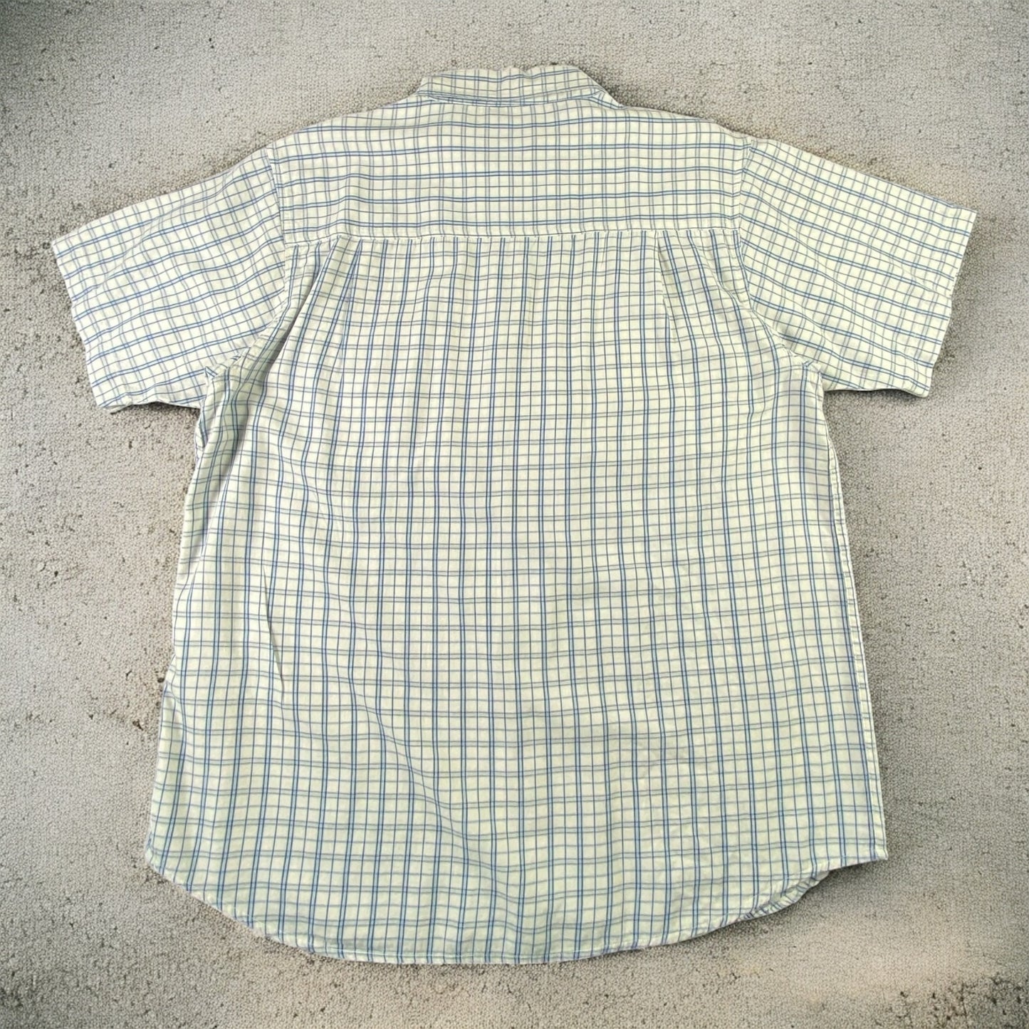 Dickies whit / Blue Checkered Shirt