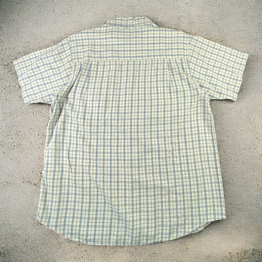 Dickies whit / Blue Checkered Shirt