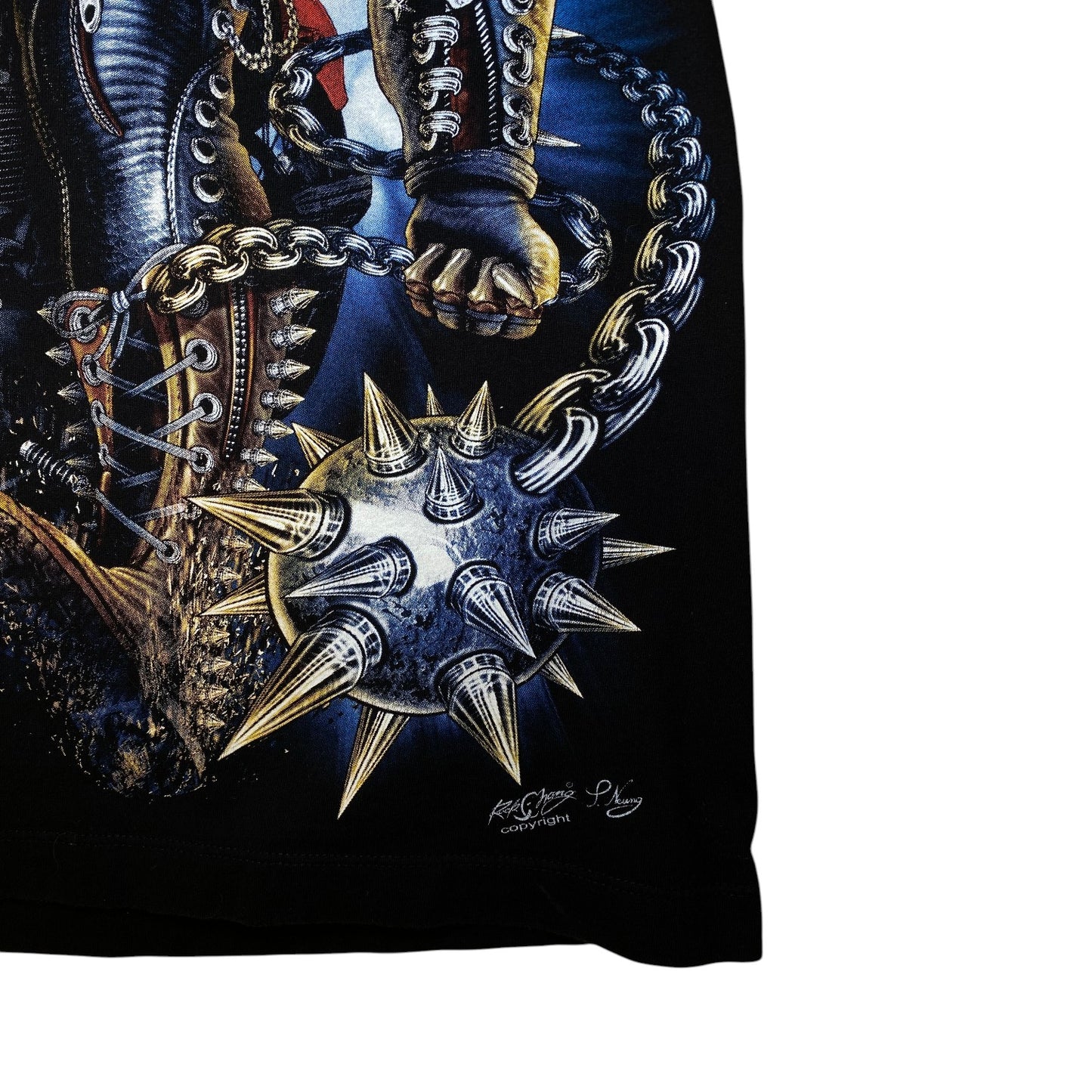 Retro Rock Chang Ghost Rider Black Tee