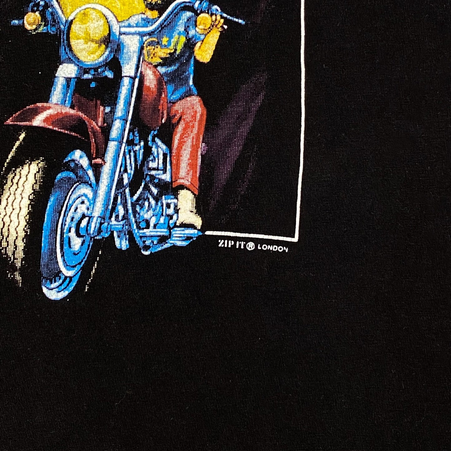 Zip It London Rebel By Choice Biker Grim Reaper T-Shirt