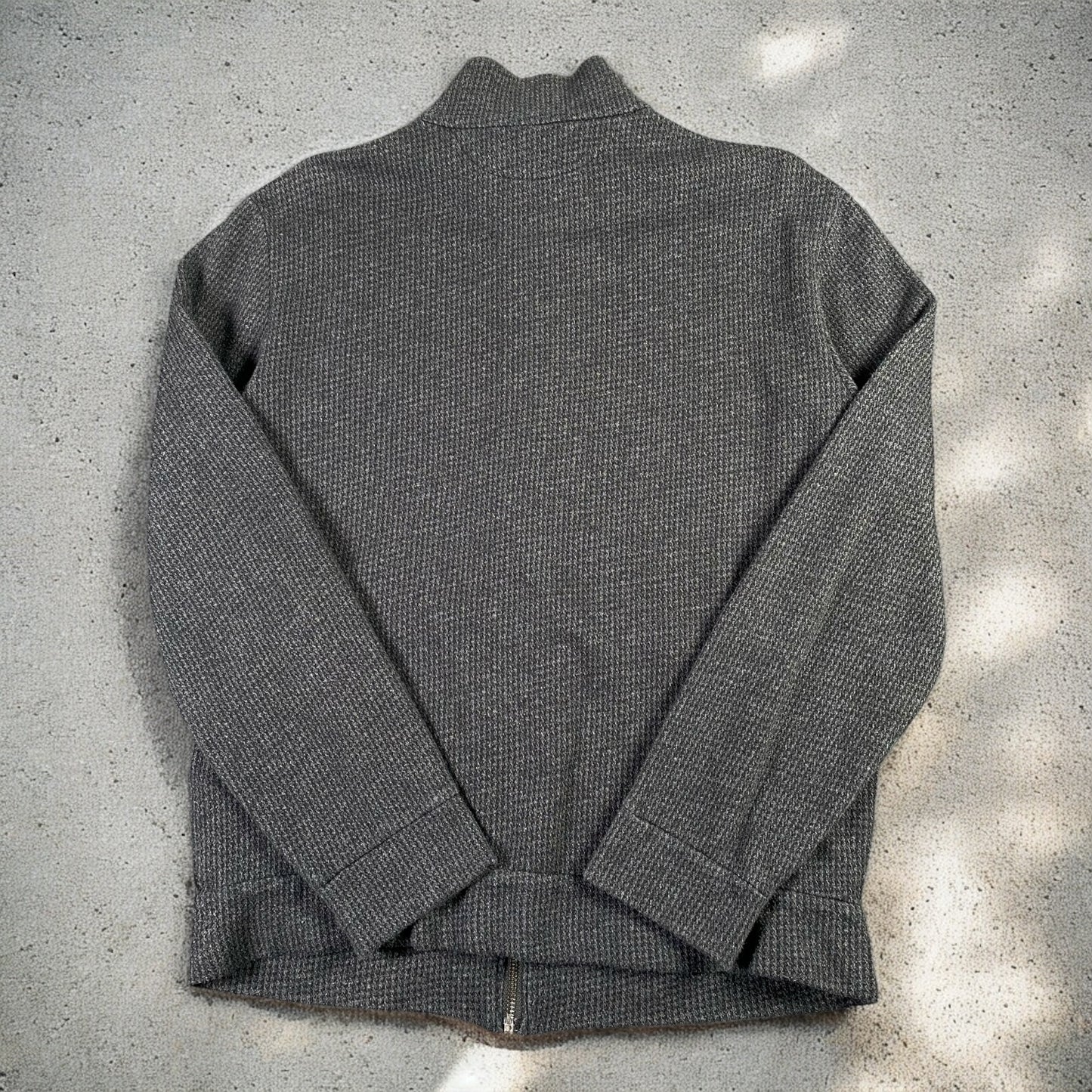Polo Ralph Lauren Quarter-Zip Wool Blend Dark Grey Sweater