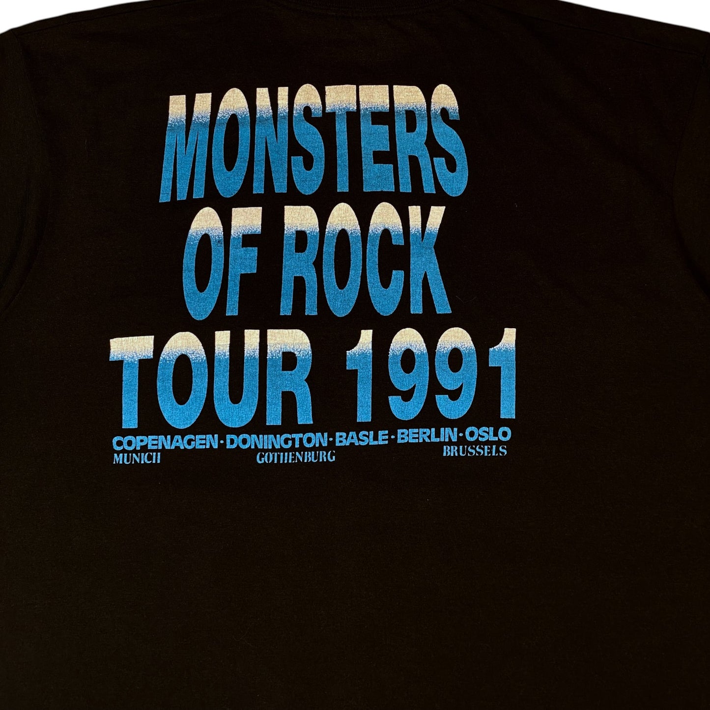 Vintage AC/DC Monsters Of Rock Tour 1991 Festival T-Shirt
