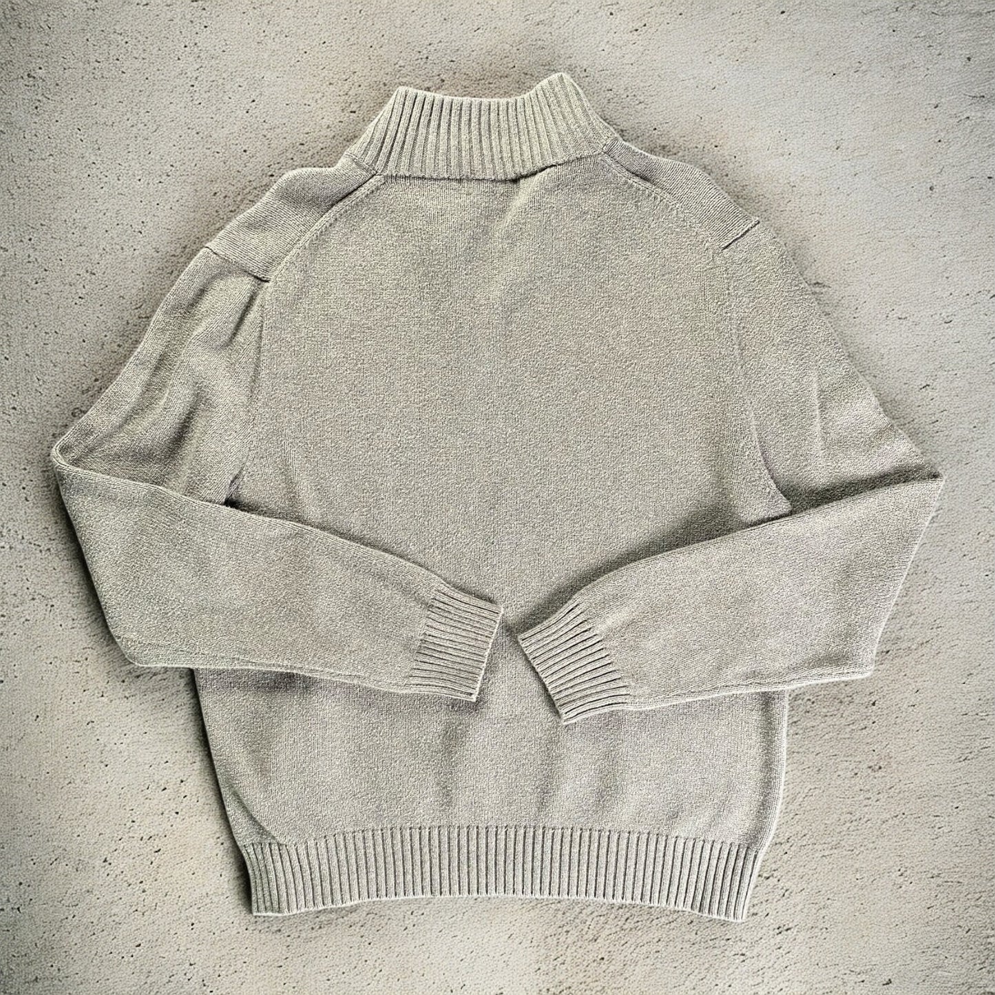 Polo Ralph Lauren Quarter-Zip Long Sleeve Grey Sweater