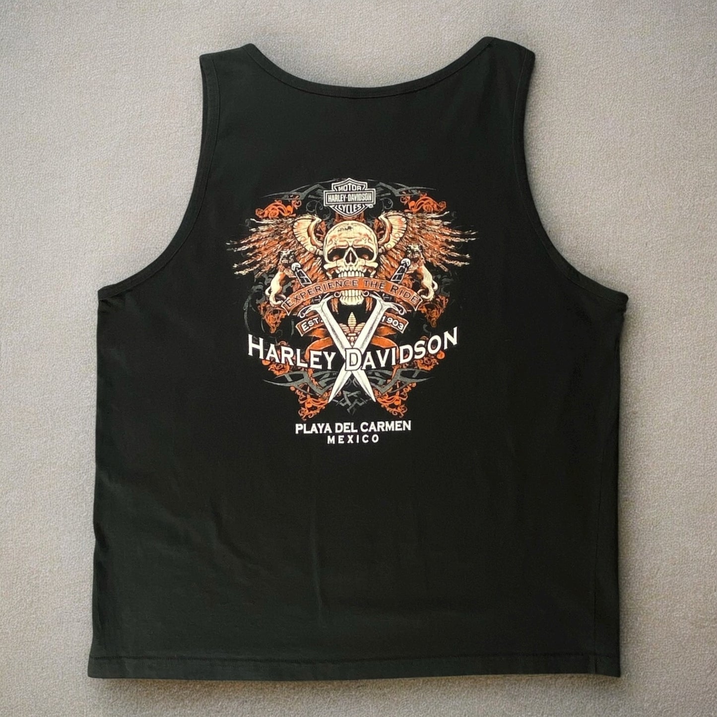 Harley Davidson Playa Del Carmen Mexico Sleeveless T-shirt