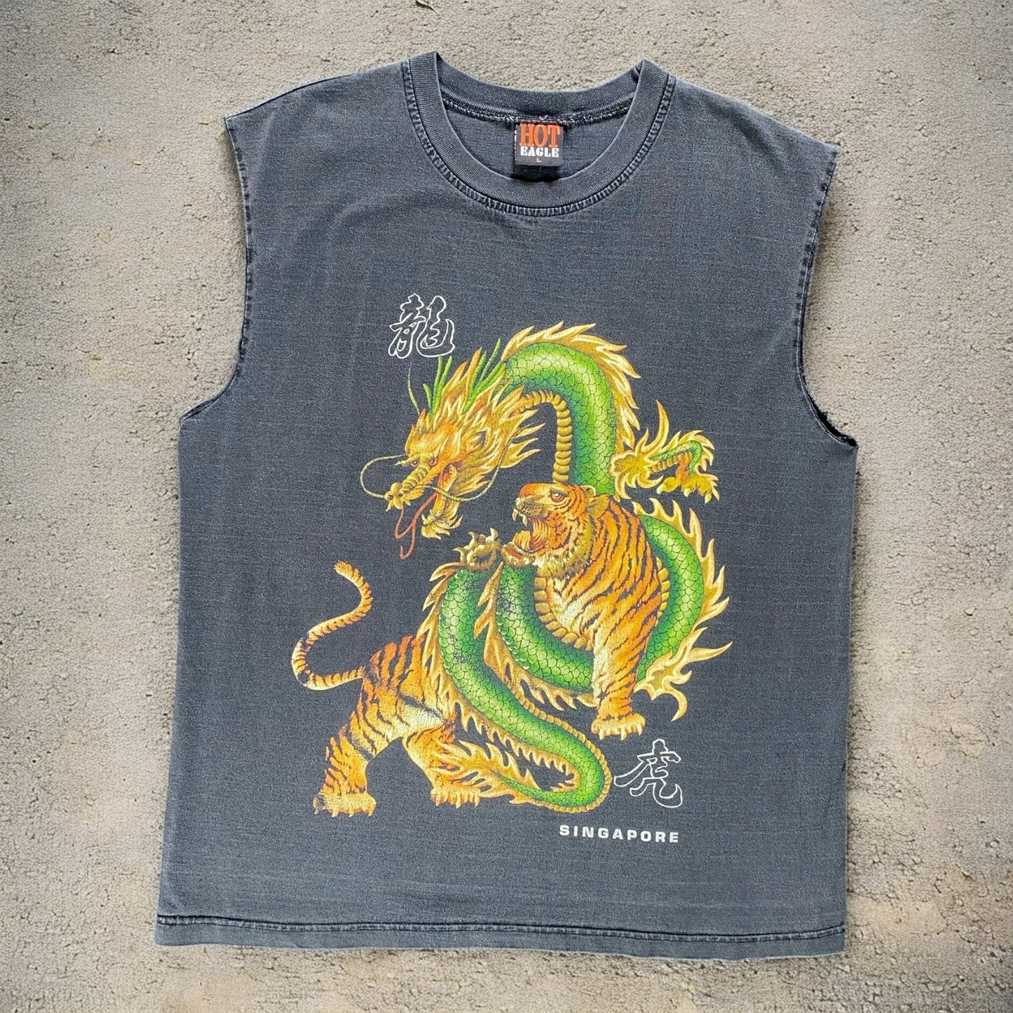Hot Eagle Singapore Graphic sleeveless T-shirt