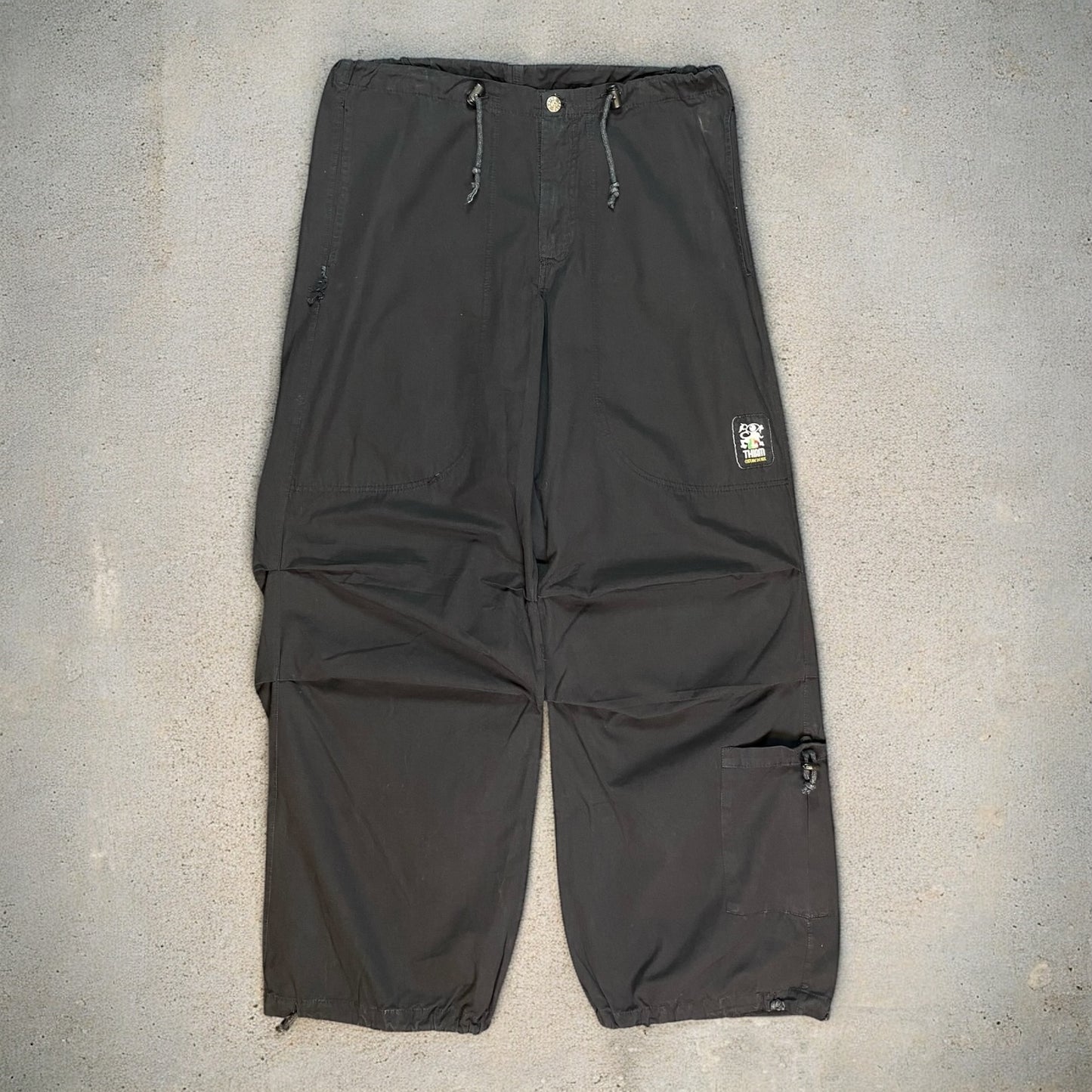 Thiam Culture De Aue Black Cargo Pants