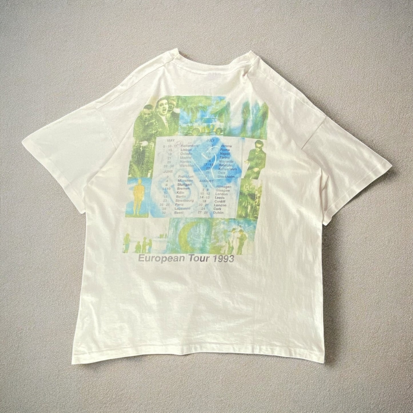 1993 Vintage U2 Zooropa White T-shirt