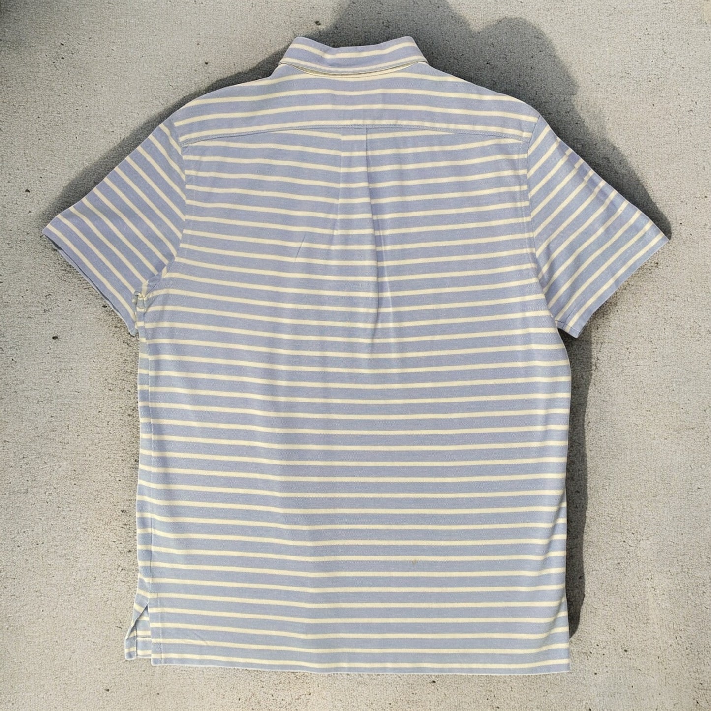Ralph Lauren white & Light Blue Stripes Polo Shirt
