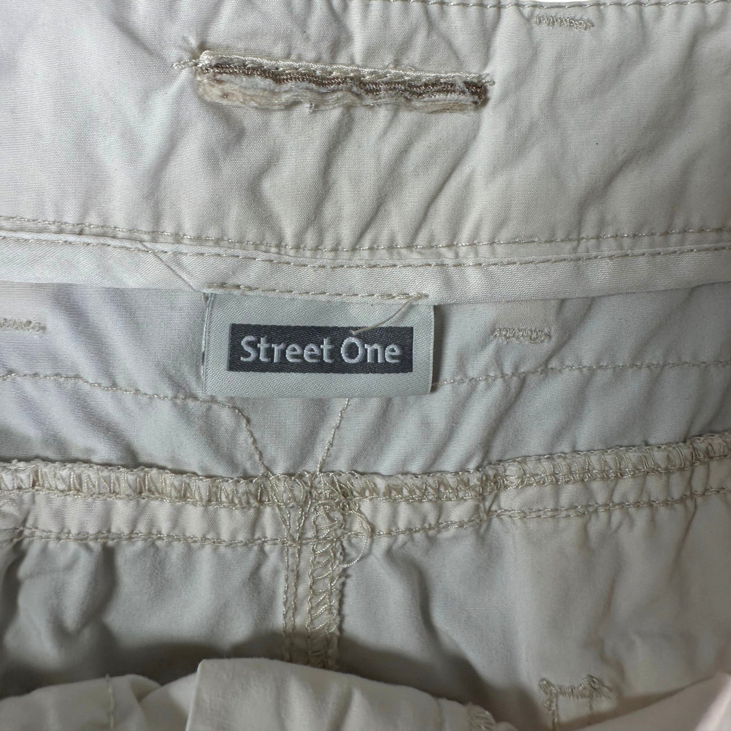 Street One Light Beige Cargo Skirt