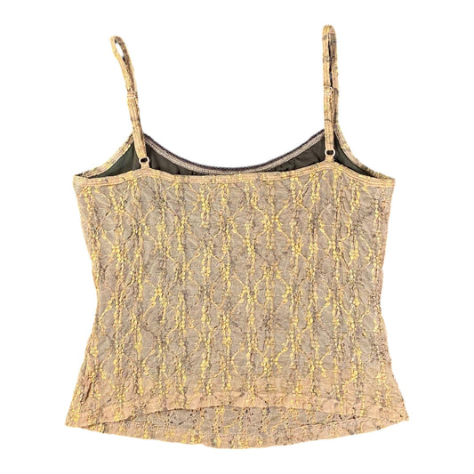 Tightrope Textured Mesh Tan Shirt