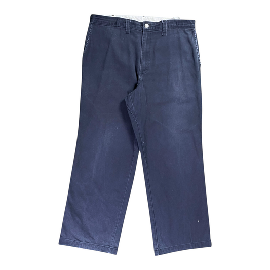 Digg It Thrift & Vintage navy Dickies Insect Shield work pants with a classic straight-leg fit and durable fabric.