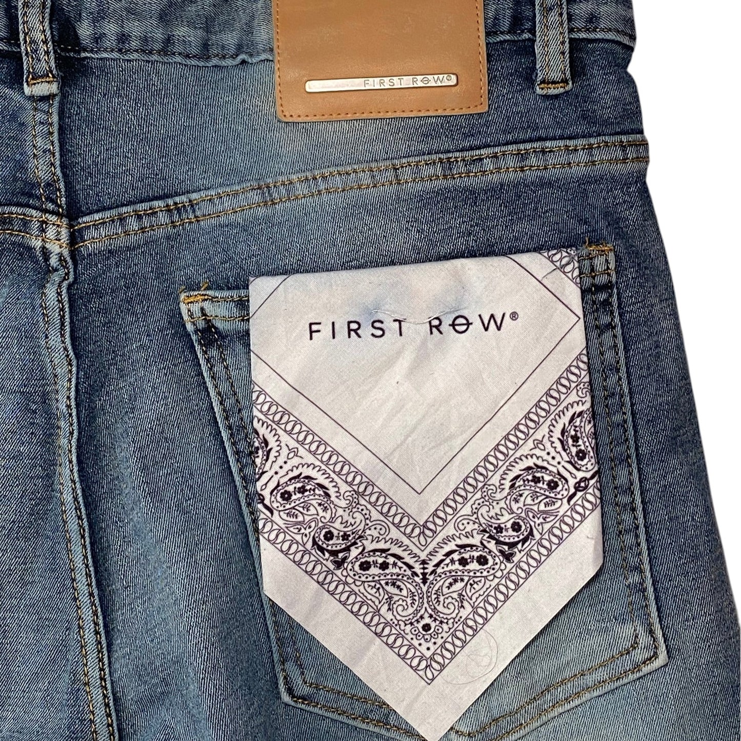First Row Patchwork Jeans