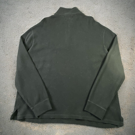 Polo Ralph Lauren Quarter-Zip Long Sleeve Black Sweater