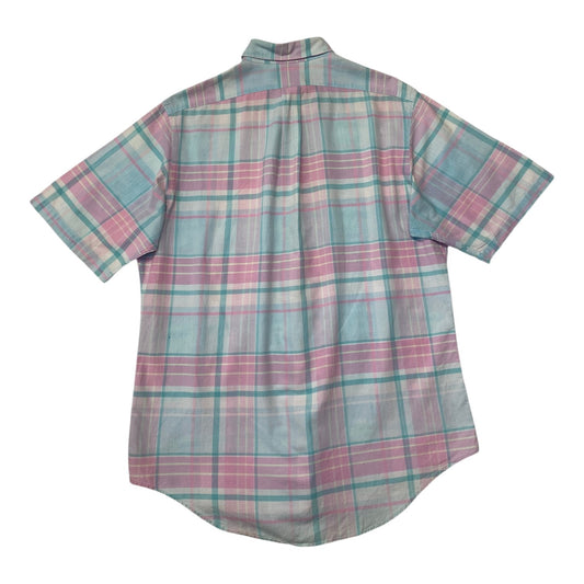 Ralph Lauren Hand Woven Pastel Madras Plaid Shirt