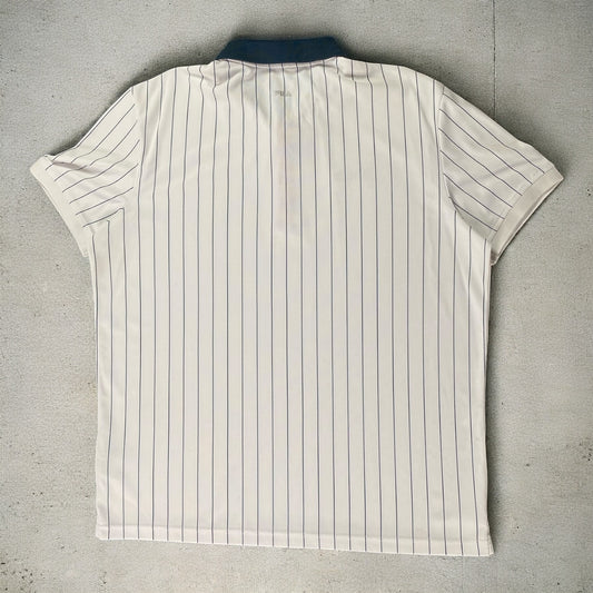 Fila Mario White & Blue Stripes Polo