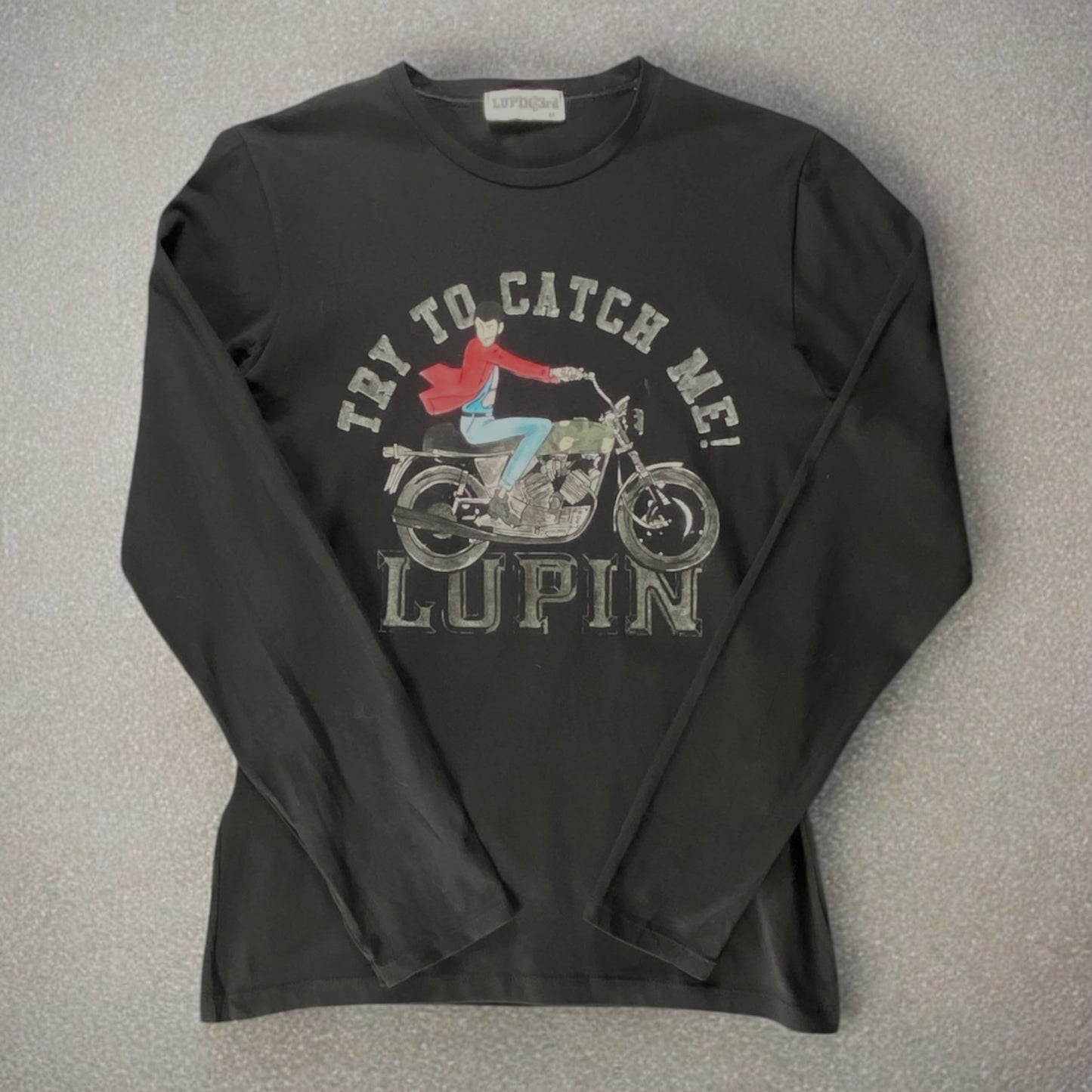 Lupin The 3rd Try To Catch Me Black Long Sleeve T-shirt