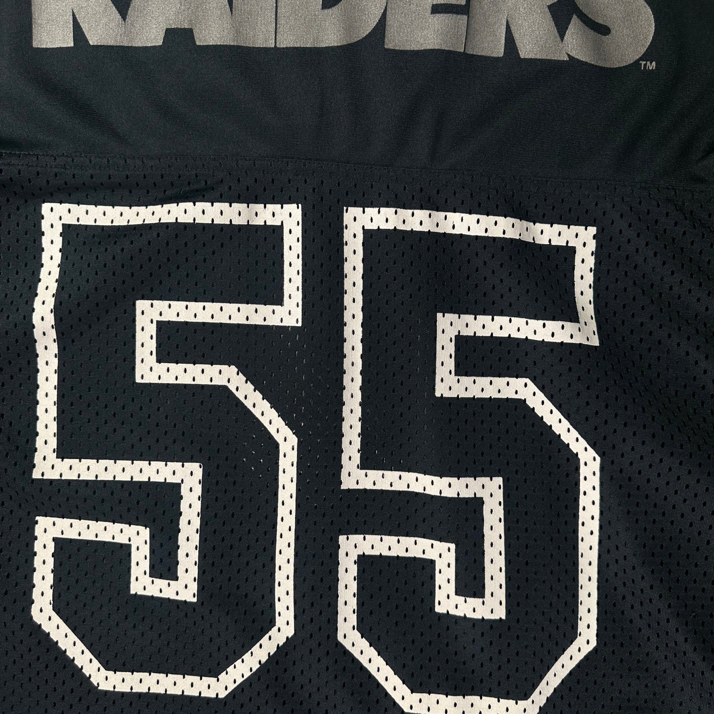 Vintage NFL Raiders Jump Around Mesh Black Jersey