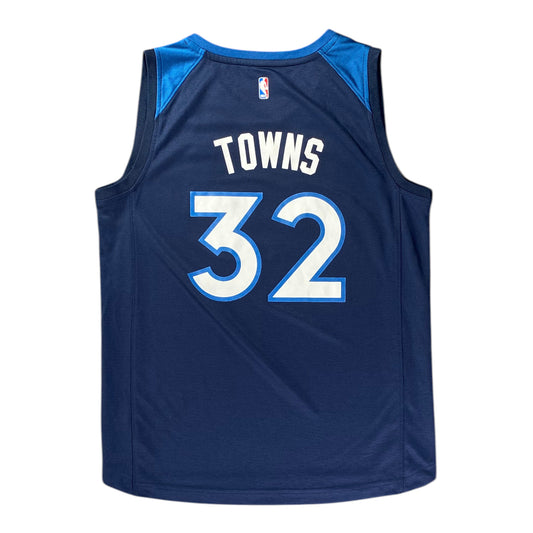 Fanatics NBA Minnesota Timberwolves Towns Navy Jersey