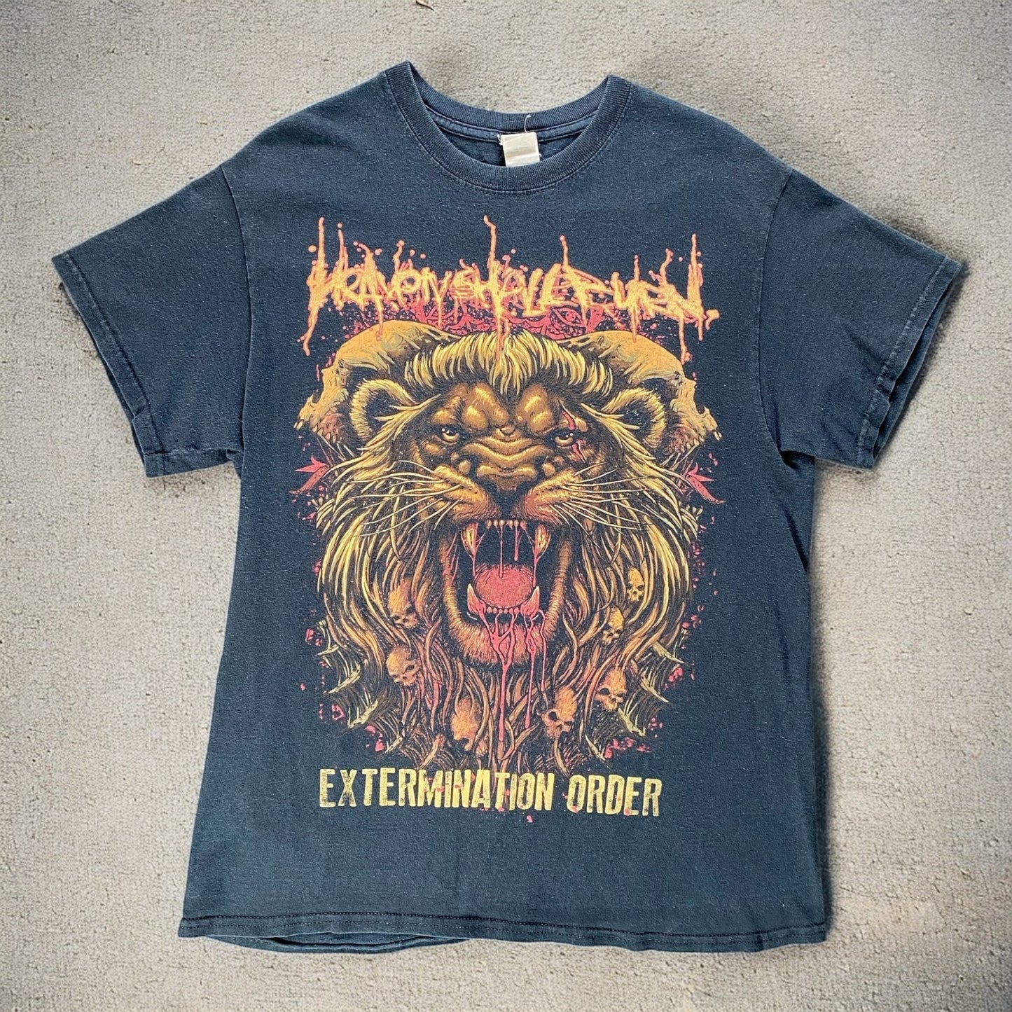Extermination Order Lion Black T-shirt