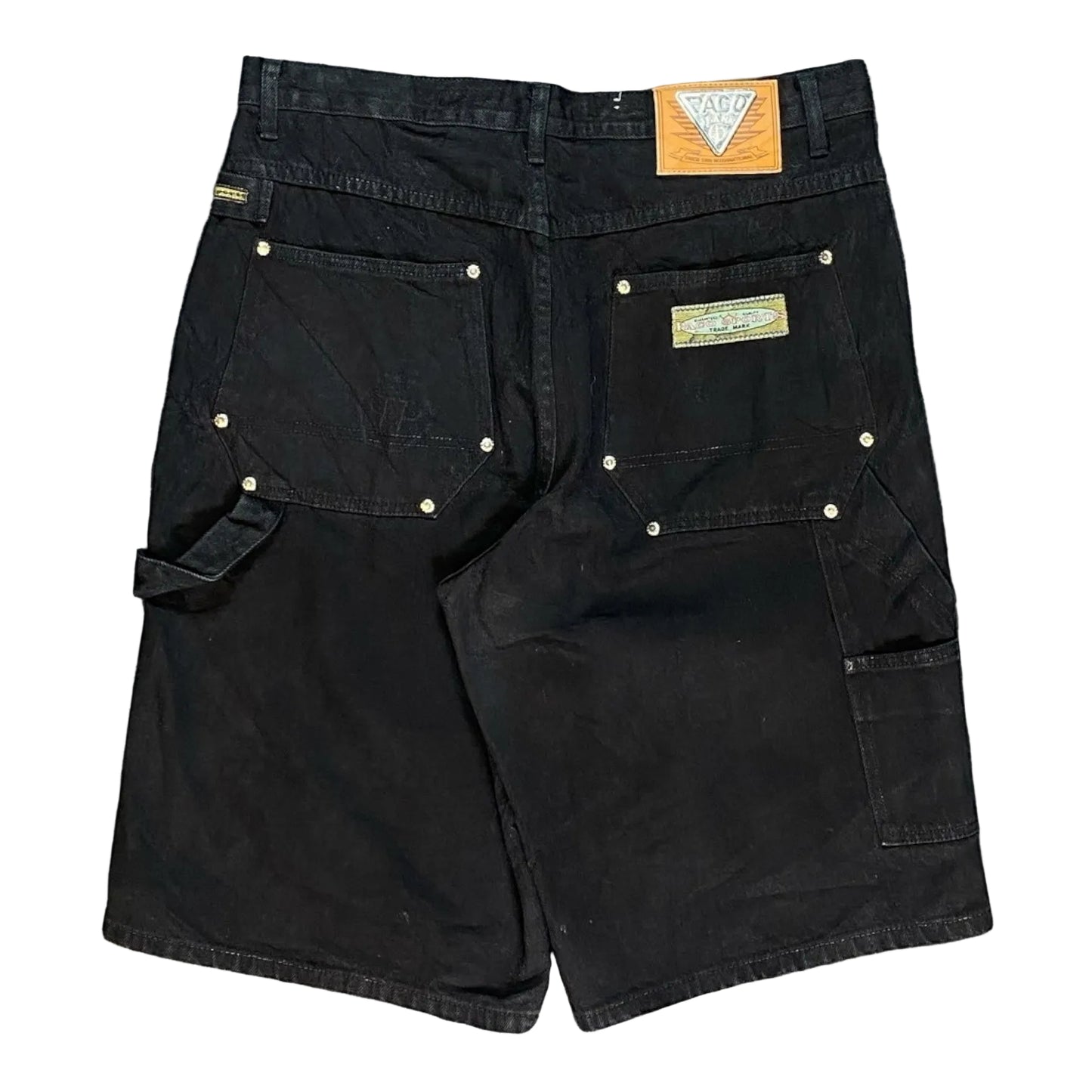 Paco Sports Black Jeans Shorts