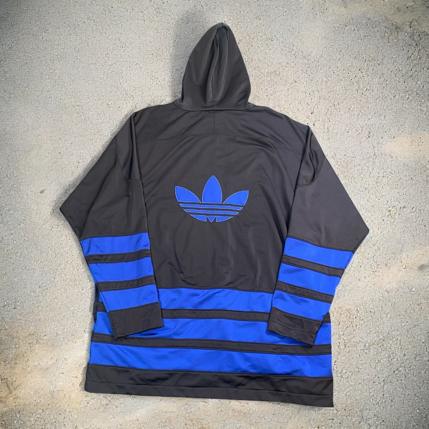 Adidas Originals Black And Blue Hoodie
