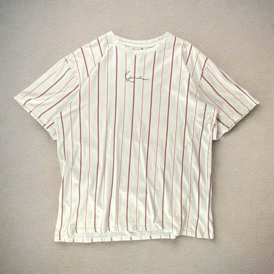 Karl Kani Signature Pinstripes White T-shirt