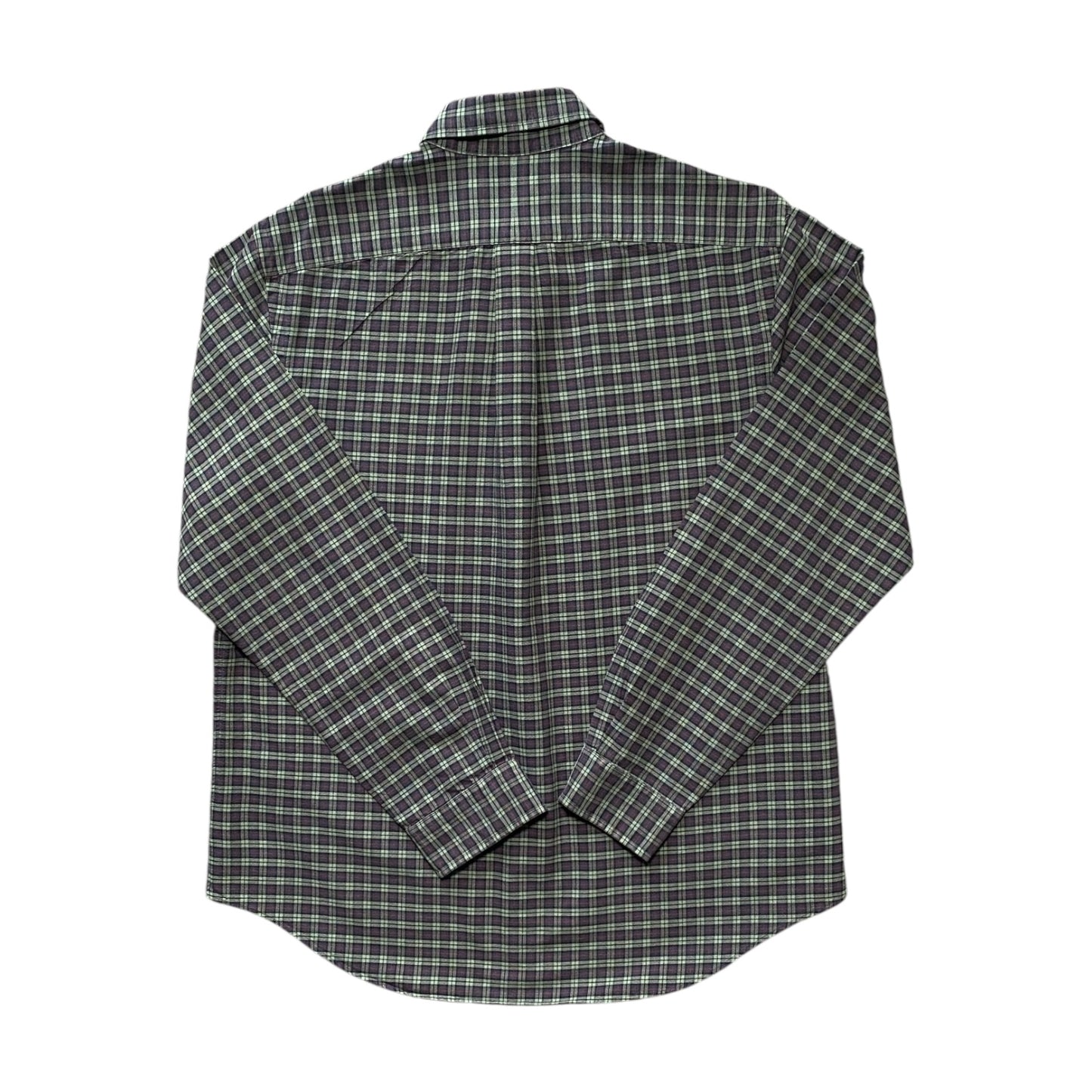 Ralph Lauren Green, Navy & Red Plaid Button-Up Shirt