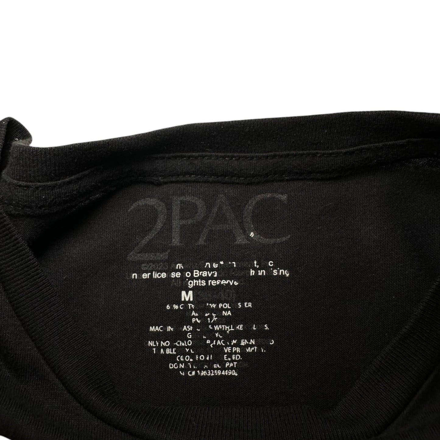 Tupac "Trust Nobody" Praying Hands Graphic Black T-shirt