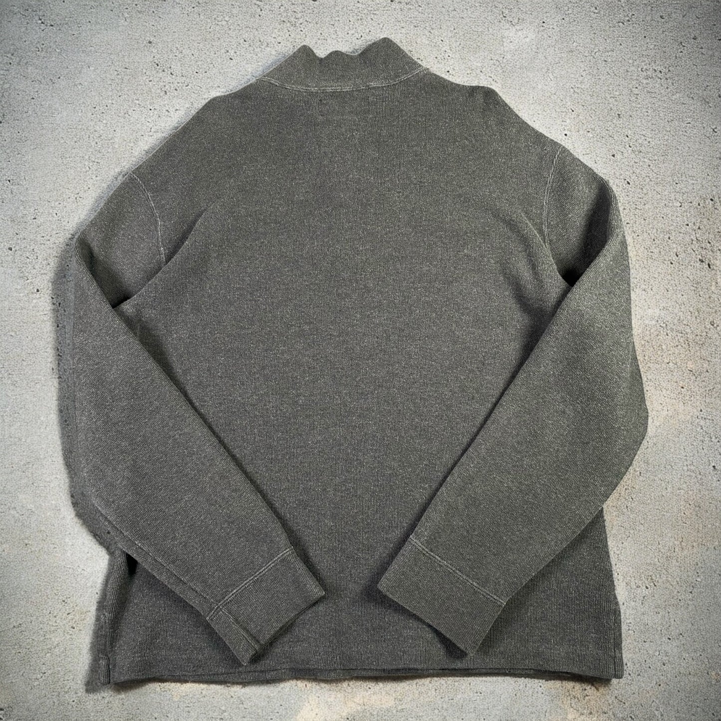 Polo Ralph Lauren Quarter-Zip Long Sleeve Dark Grey Sweater