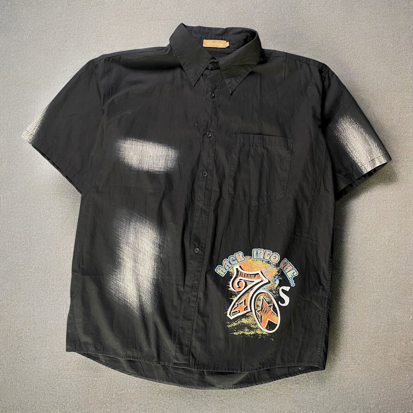 Eeckey Back Into The 70s Black Shirt