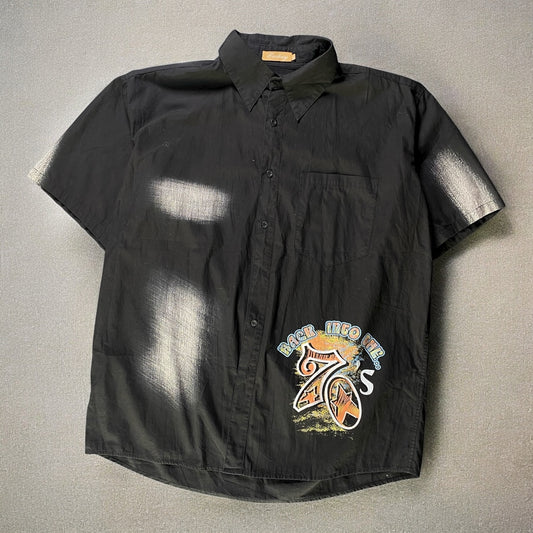 Eeckey Back Into The 70s Black Shirt