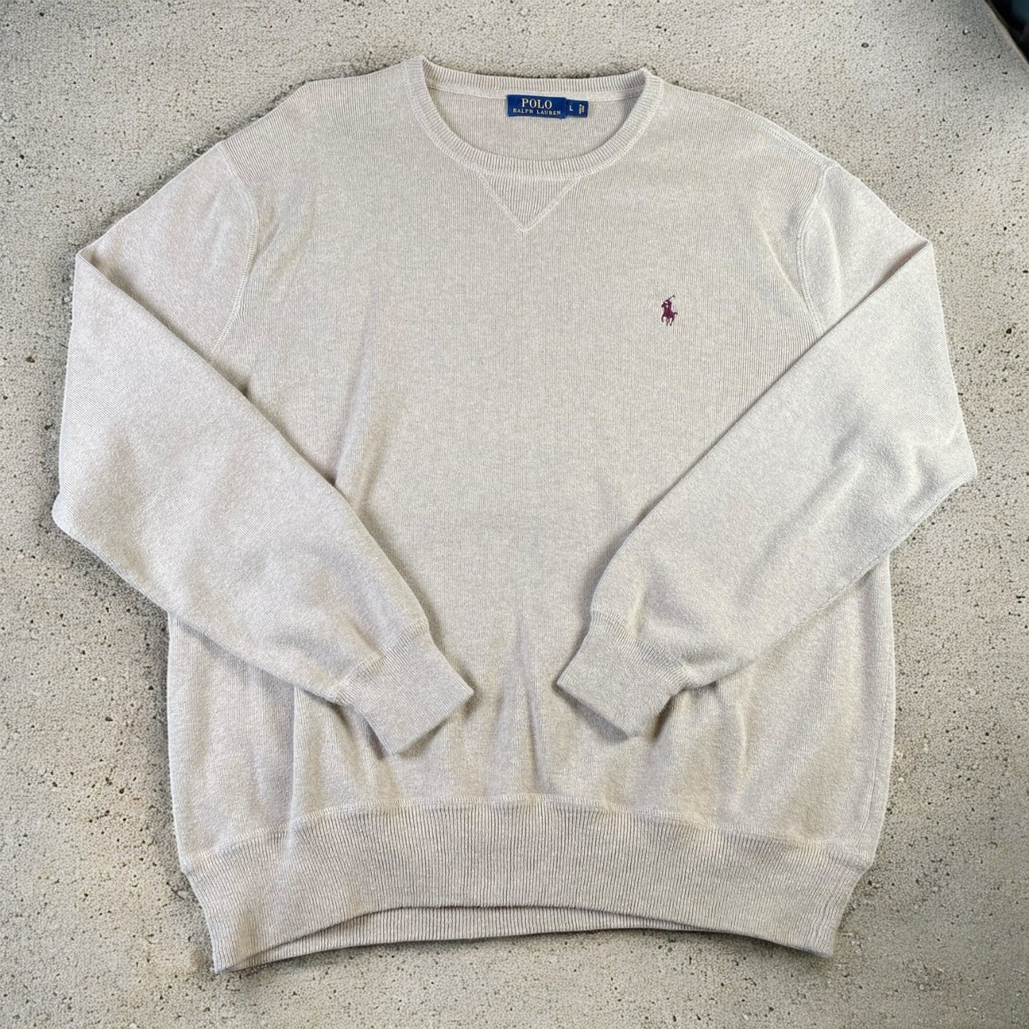 Polo Ralph Lauren Light Beige Crewneck Sweater