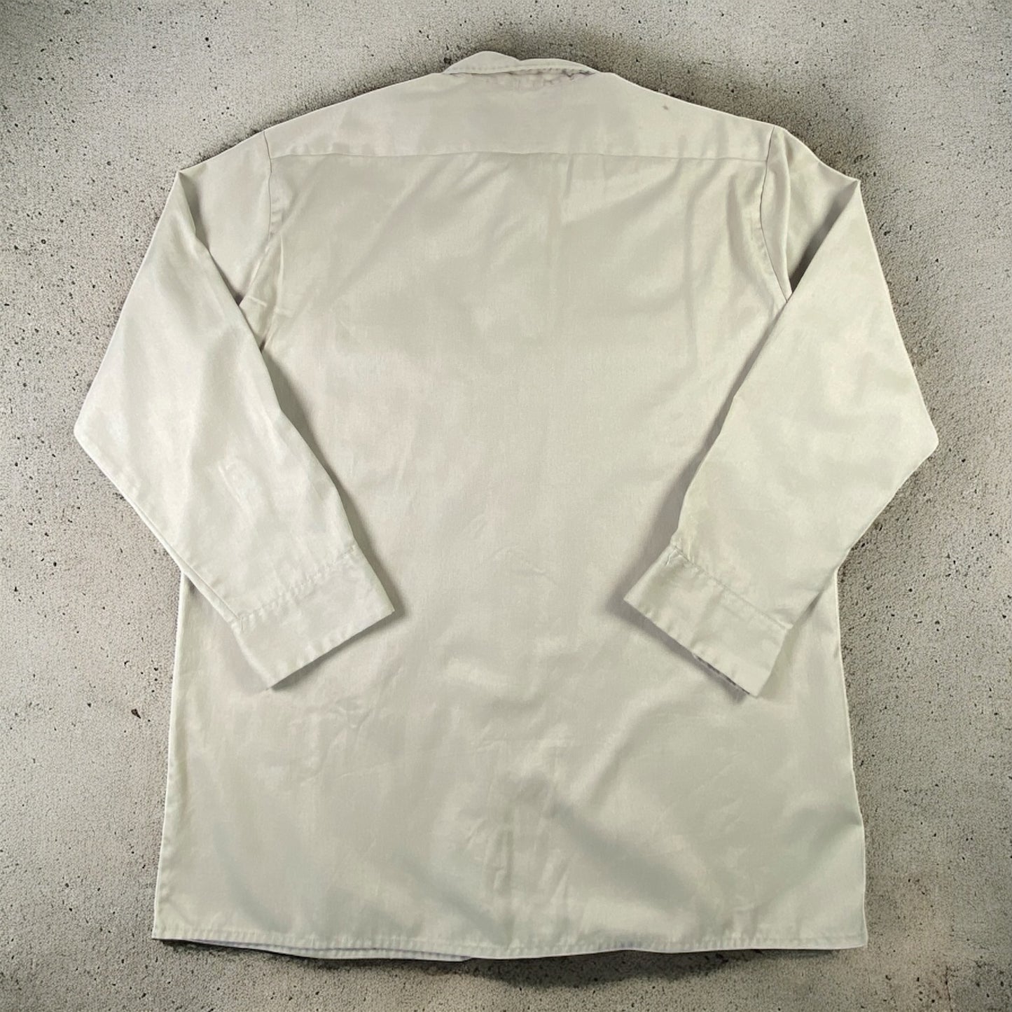 Dickies Beige Button Up Long Sleeve Shirt