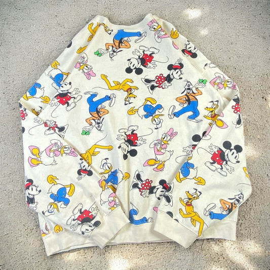 Vintage Mickey Mouse and Friends Pullover Sweatshirt