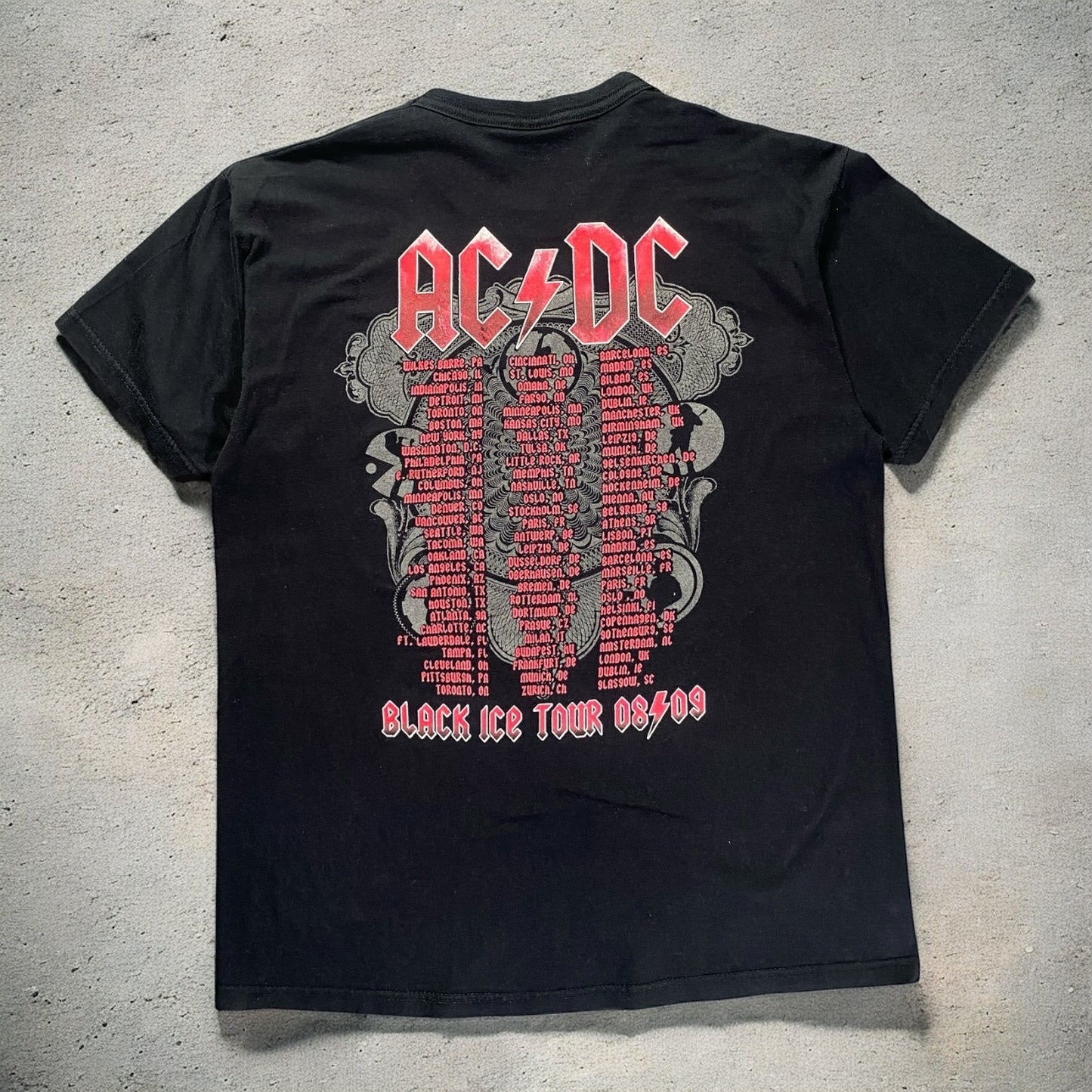 AC/DC Black Ice Tour Black T-shirt