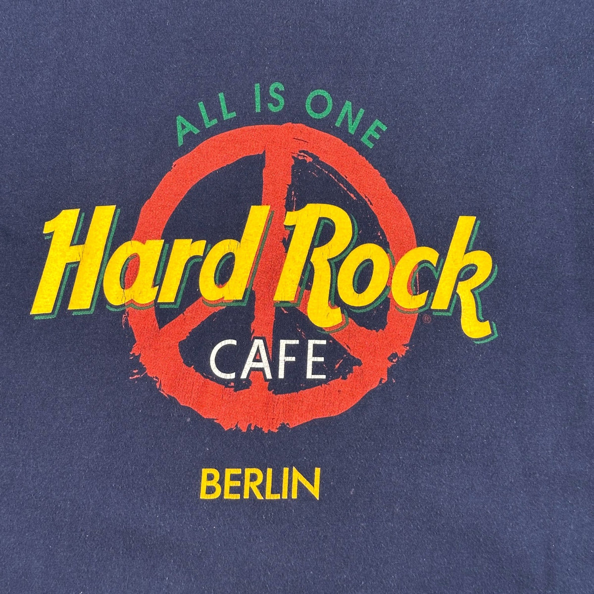 Vintage Hard Rock Cafe Berlin All Is One Peace Sign T-Shirt