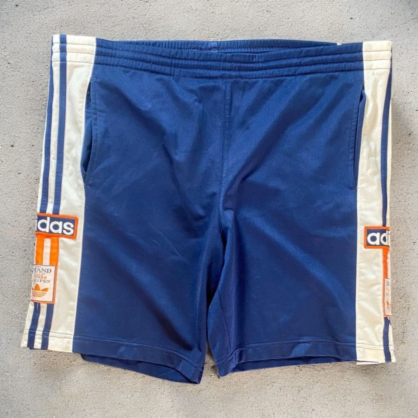 Adidas Navy Blue & White Shorts