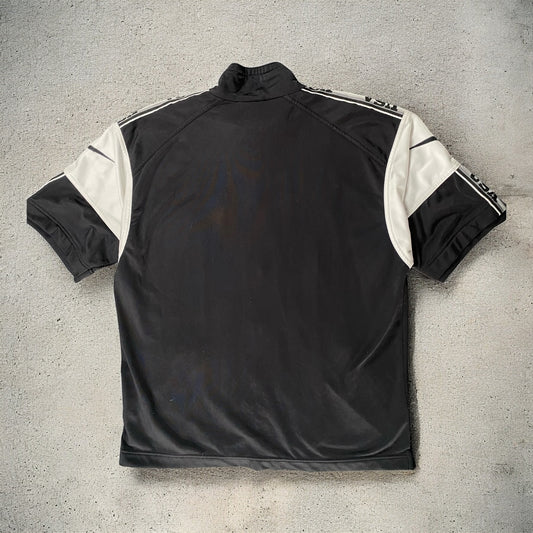 Vintage 90s Nike Swoosh Short Sleeve Track Shirt Y2K