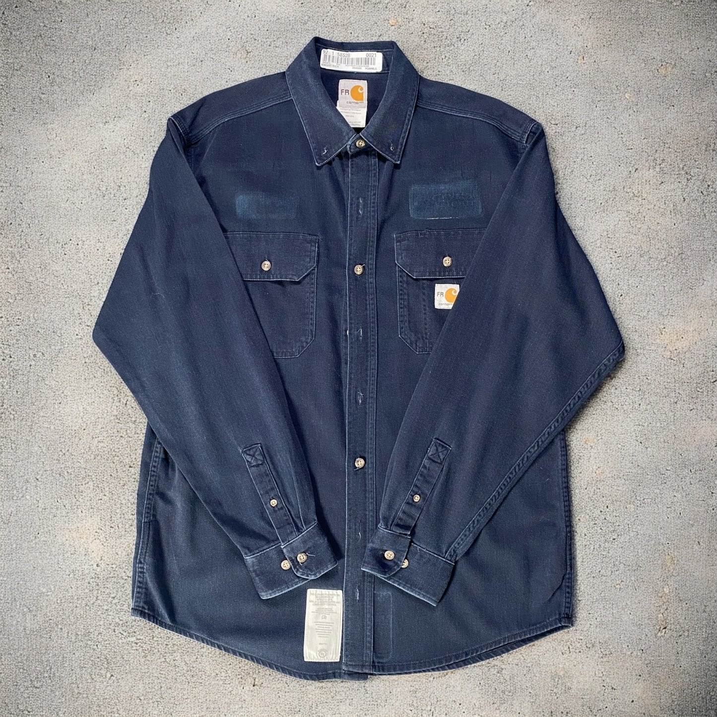 Carhartt Flame-Resistant Navy Blue Shirt