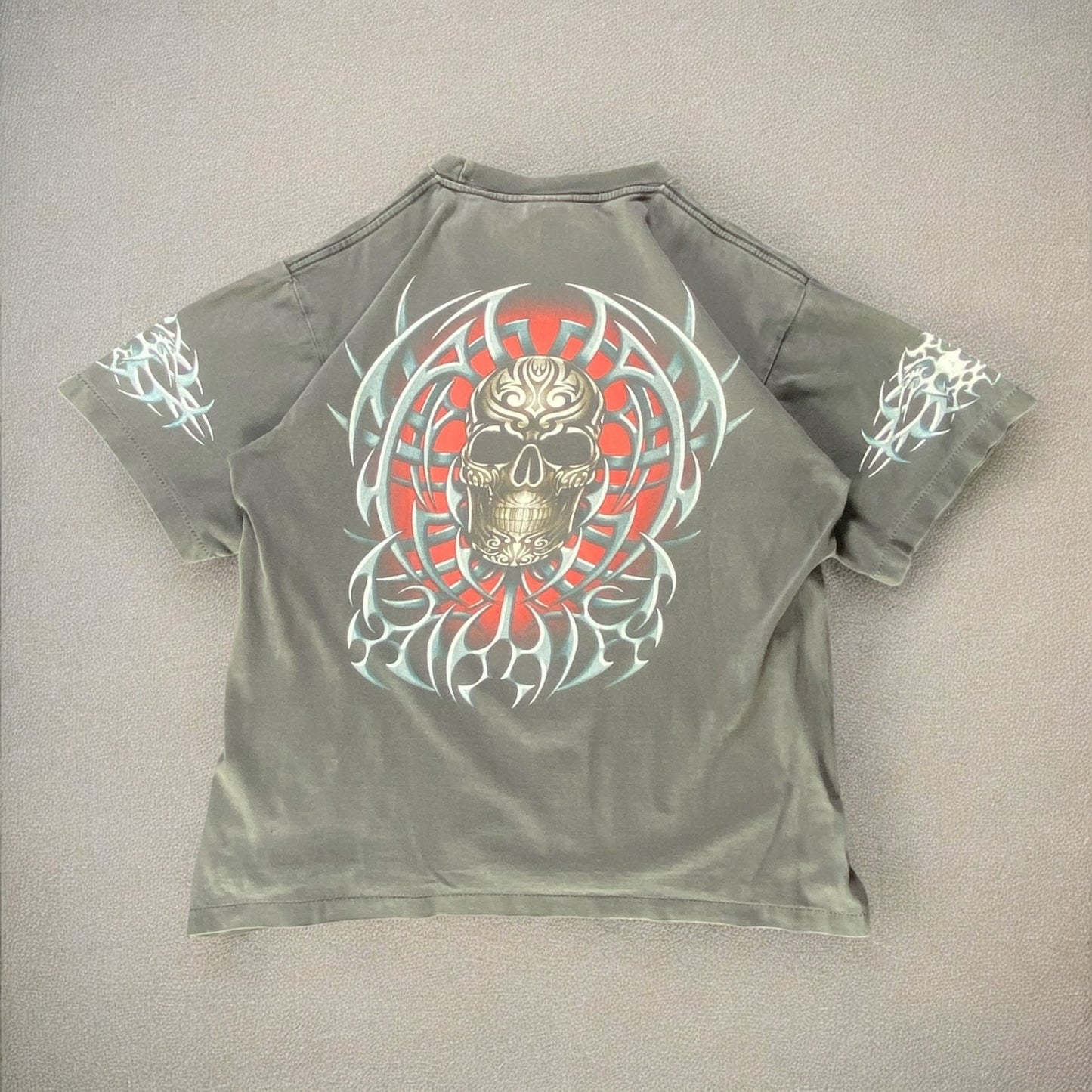 Rock Eagle Skull Print T-shirt