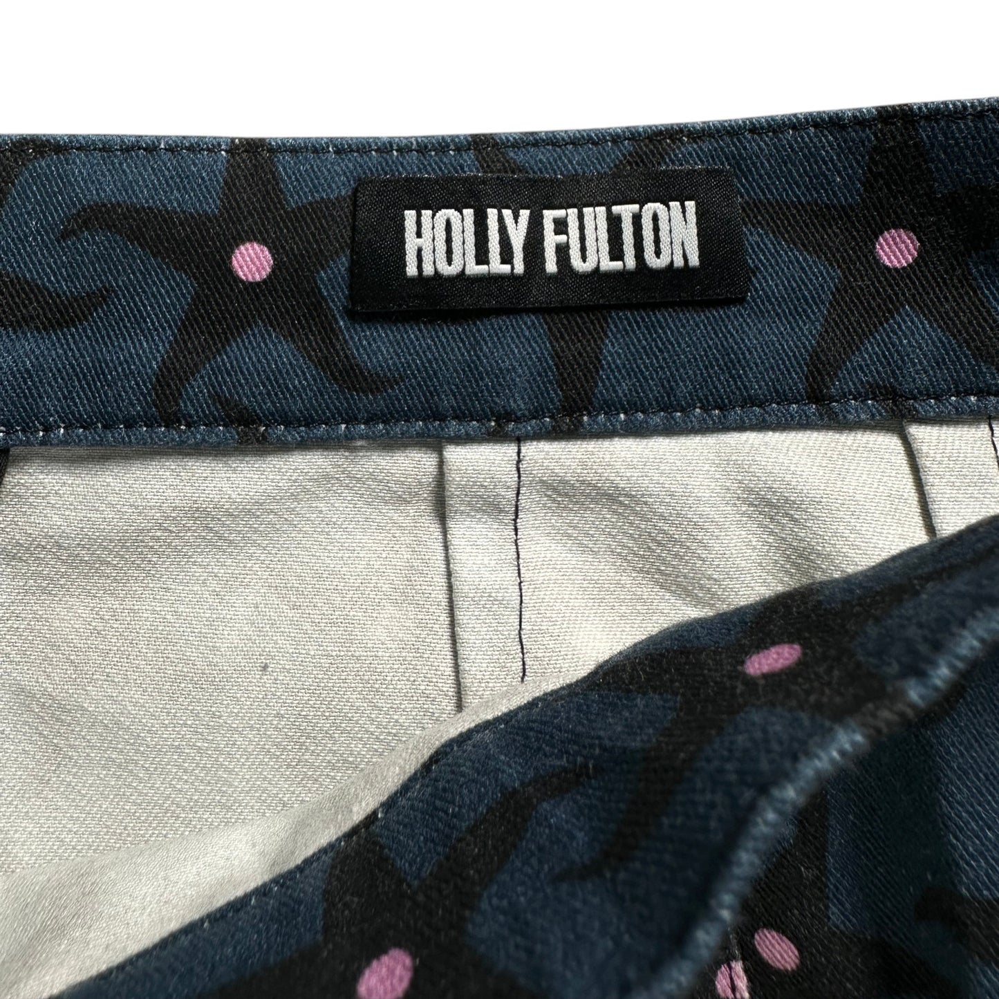 Holly Fulton Starfish Print Blue Skirt