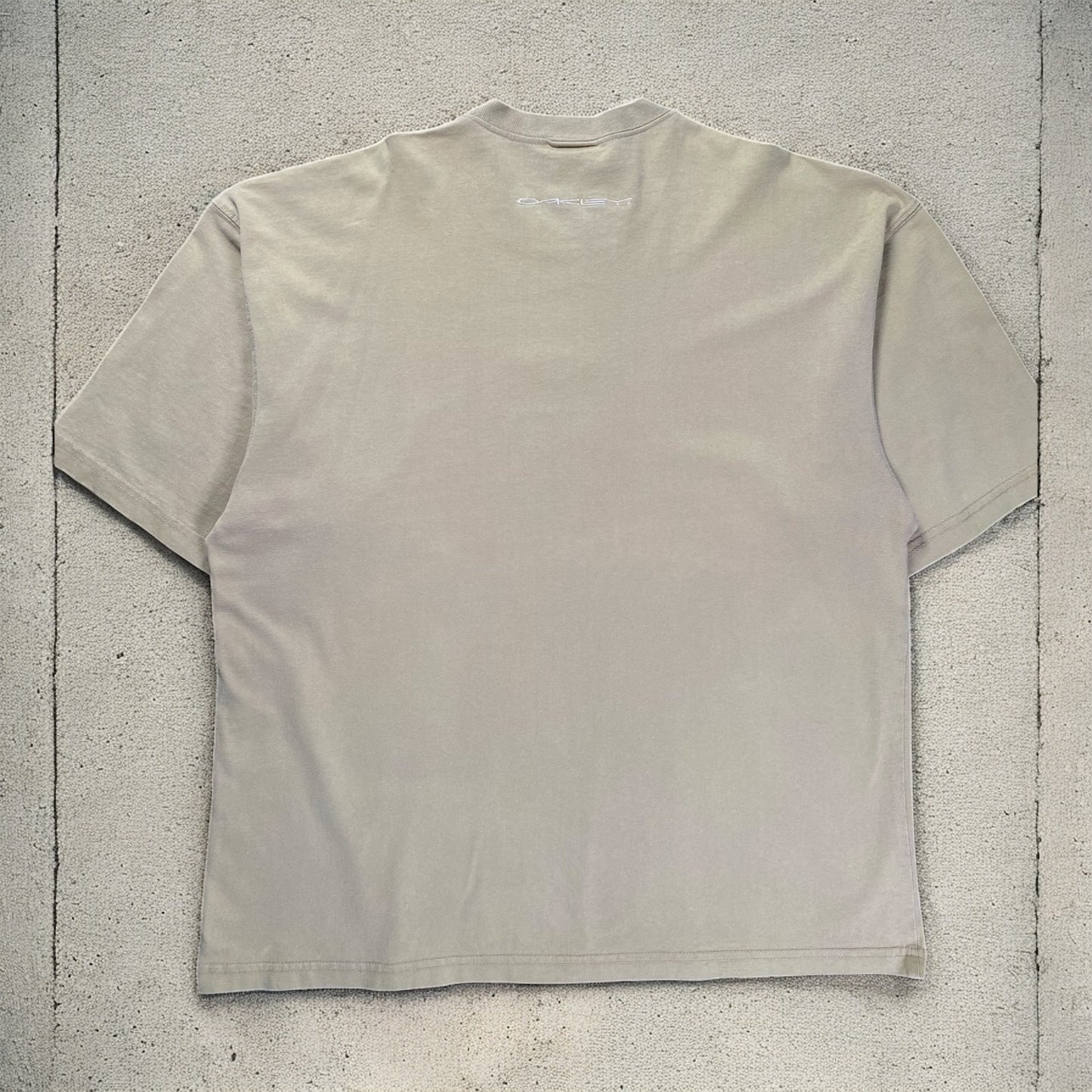Vintage Oakley Center Logo Khaki T-shirt