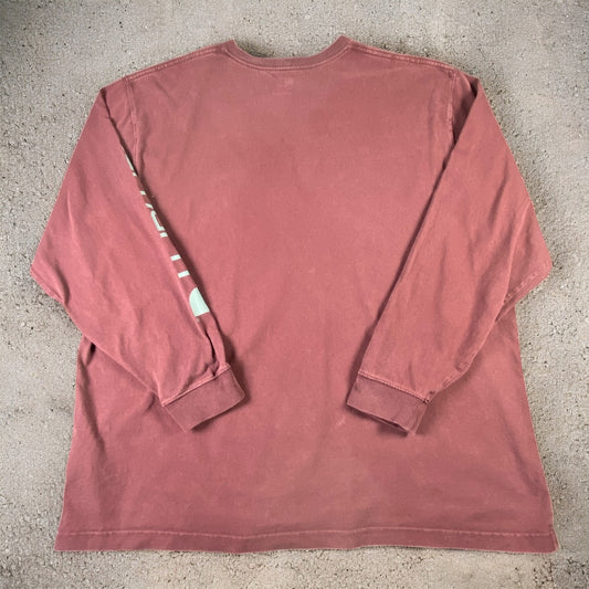 Carhartt Maroon Long Sleeve T-shirt