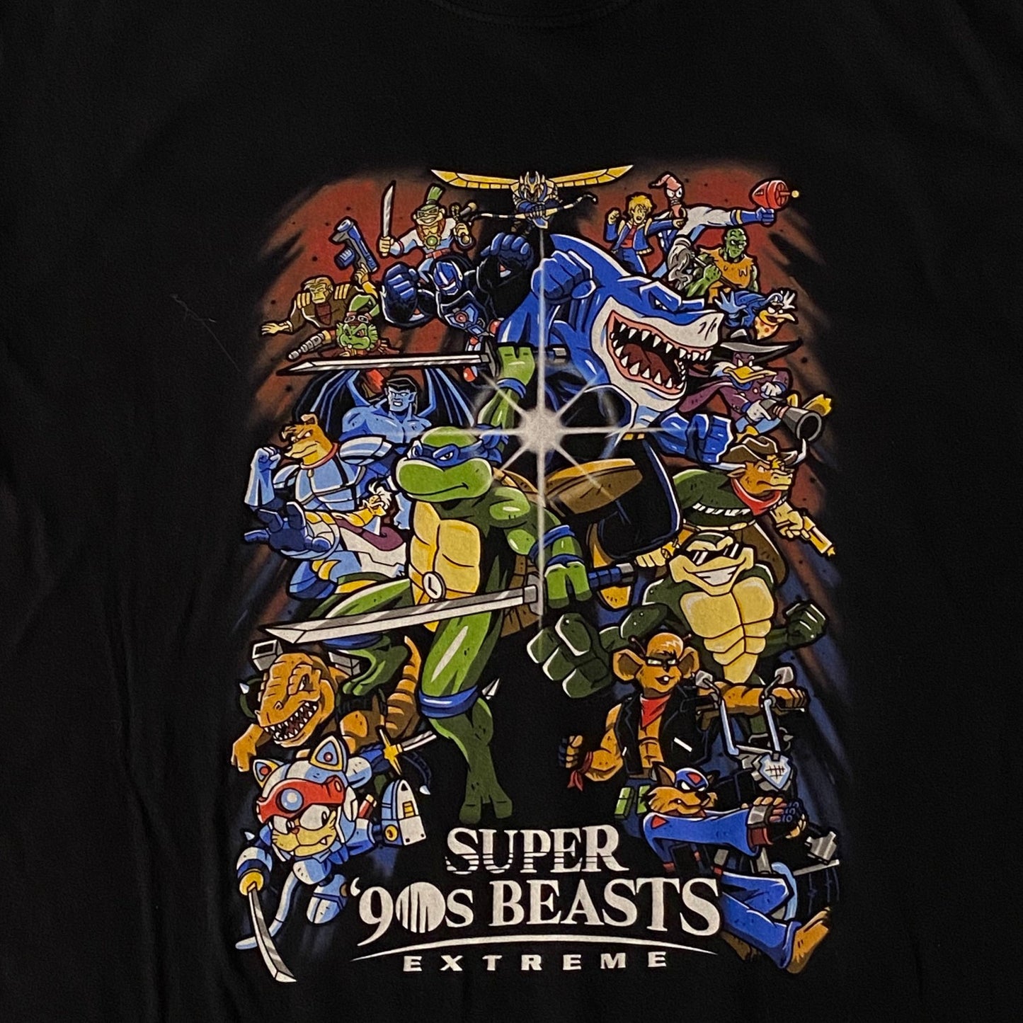 Super 90s Beasts Extreme Cartoon Crossover T-Shirt