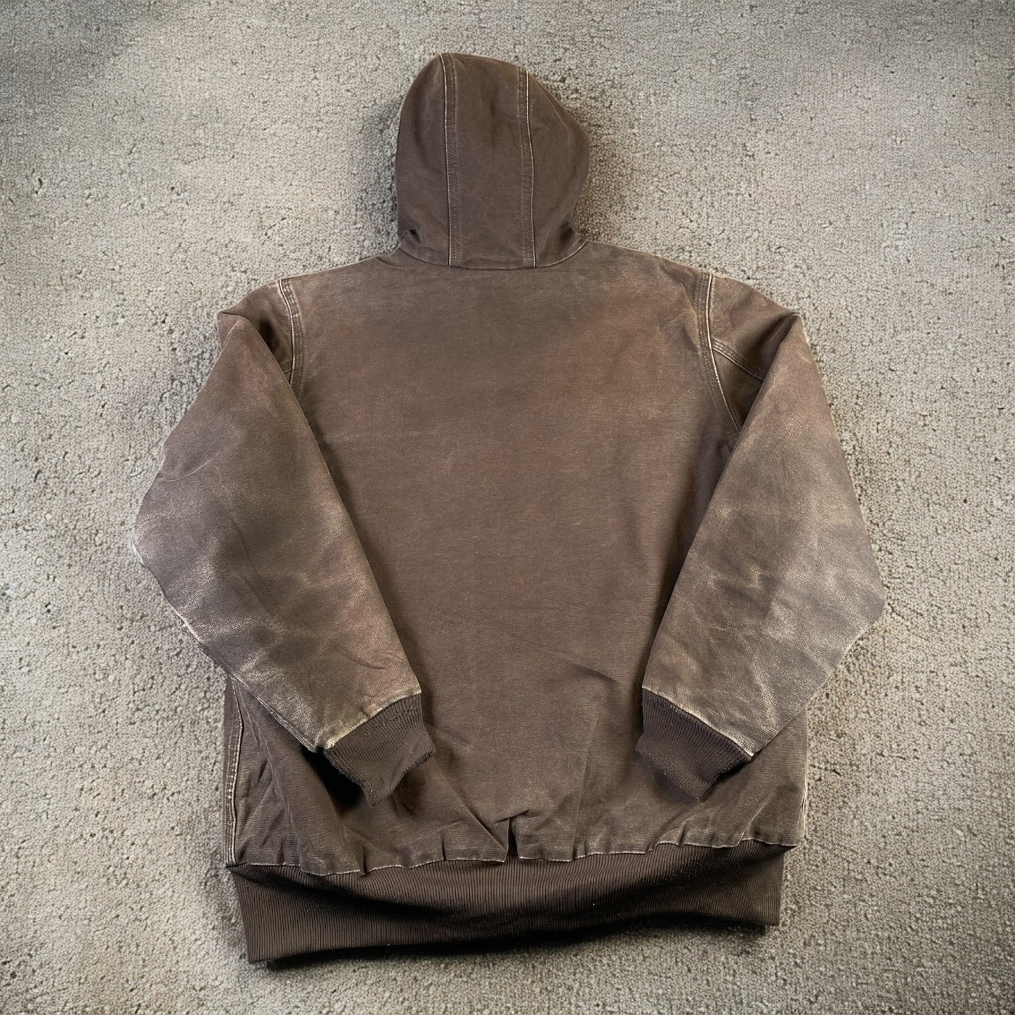 Carhartt Hoodie Brown Work Jacket