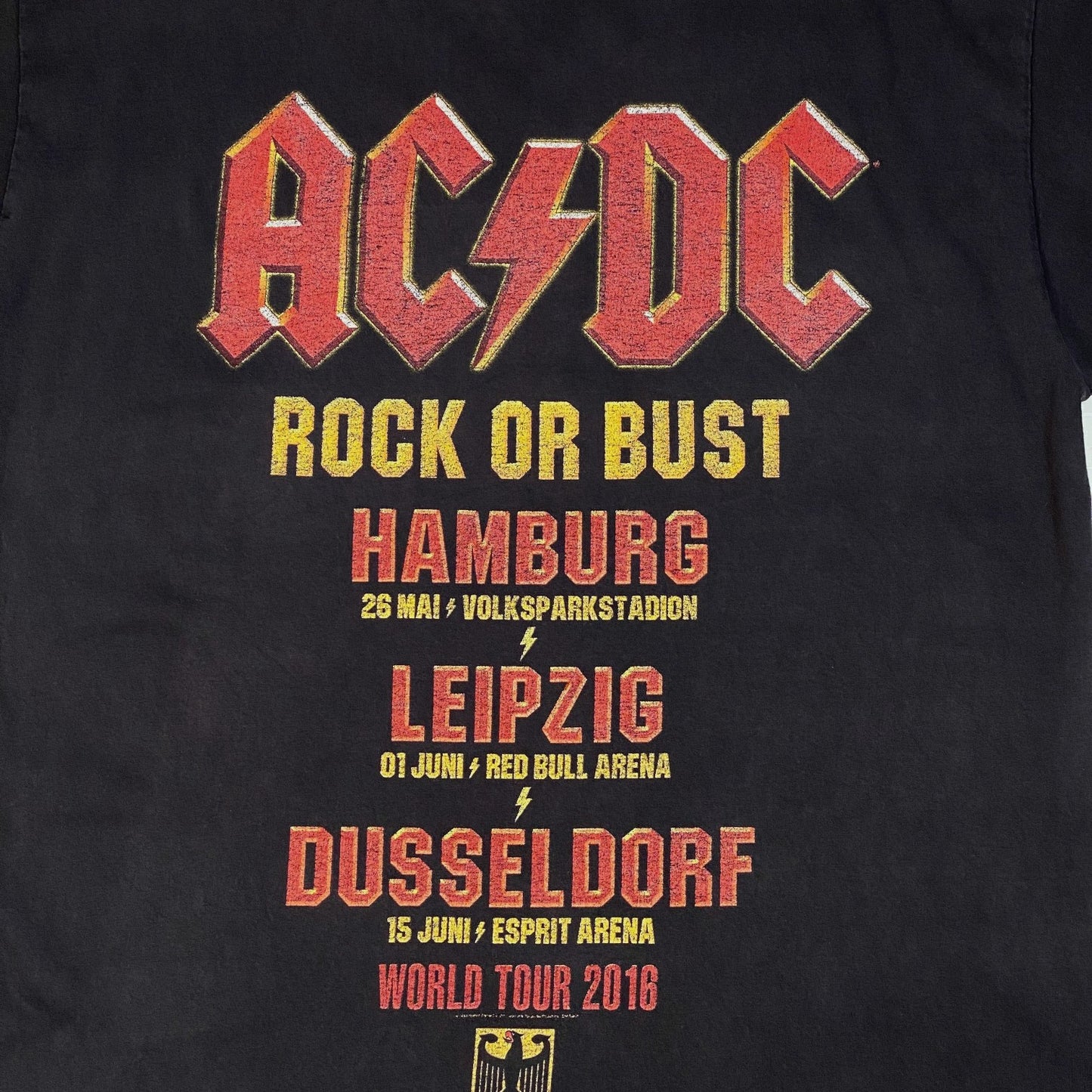 AC/DC Rock Or Bust Germany World Tour T-Shirt