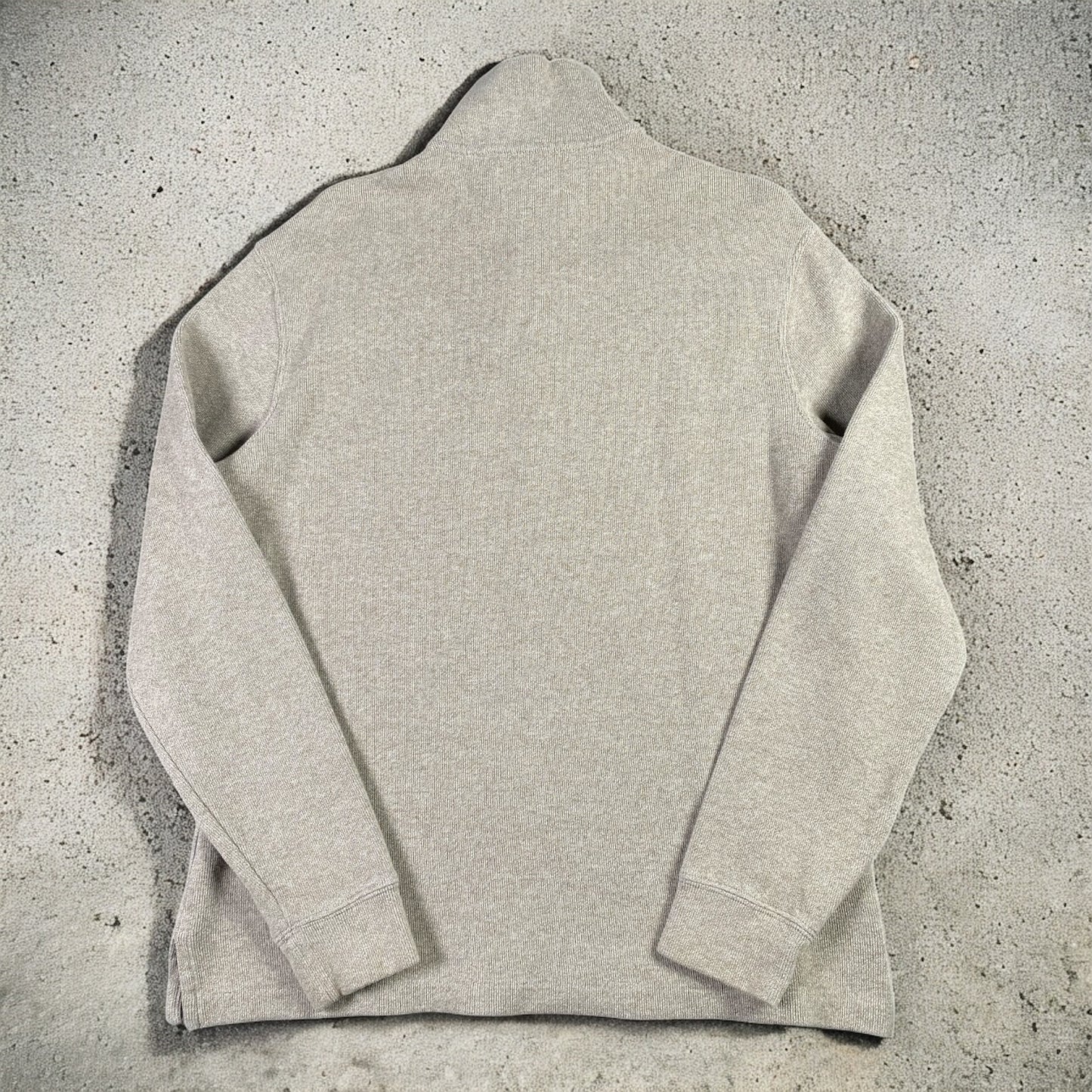 Polo Ralph Lauren Quarter-Zip Long Sleeve Light Grey Sweater