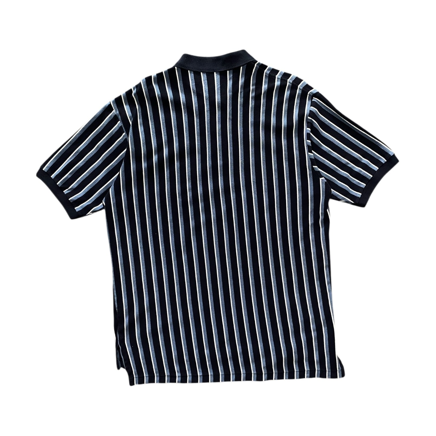 Ralph lauren Black/White/Blue Pinstripes Polo