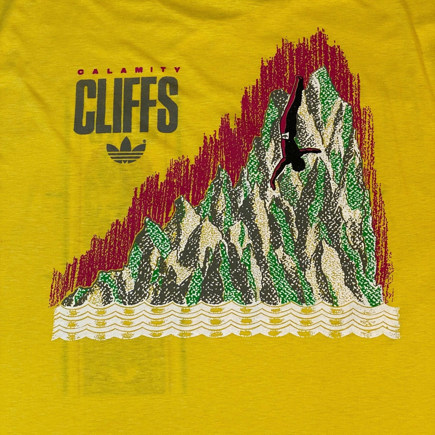 Vintage 80s/90s Adidas Calamity Cliffs Trefoil T-Shirt